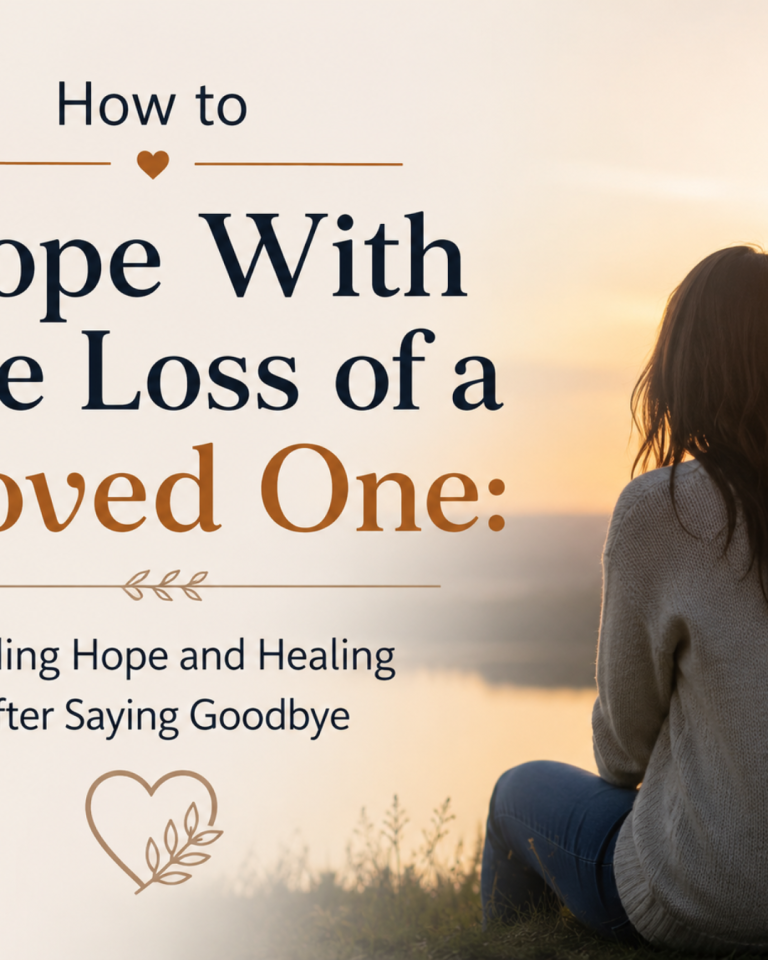 How to cope with the loss of a loved one